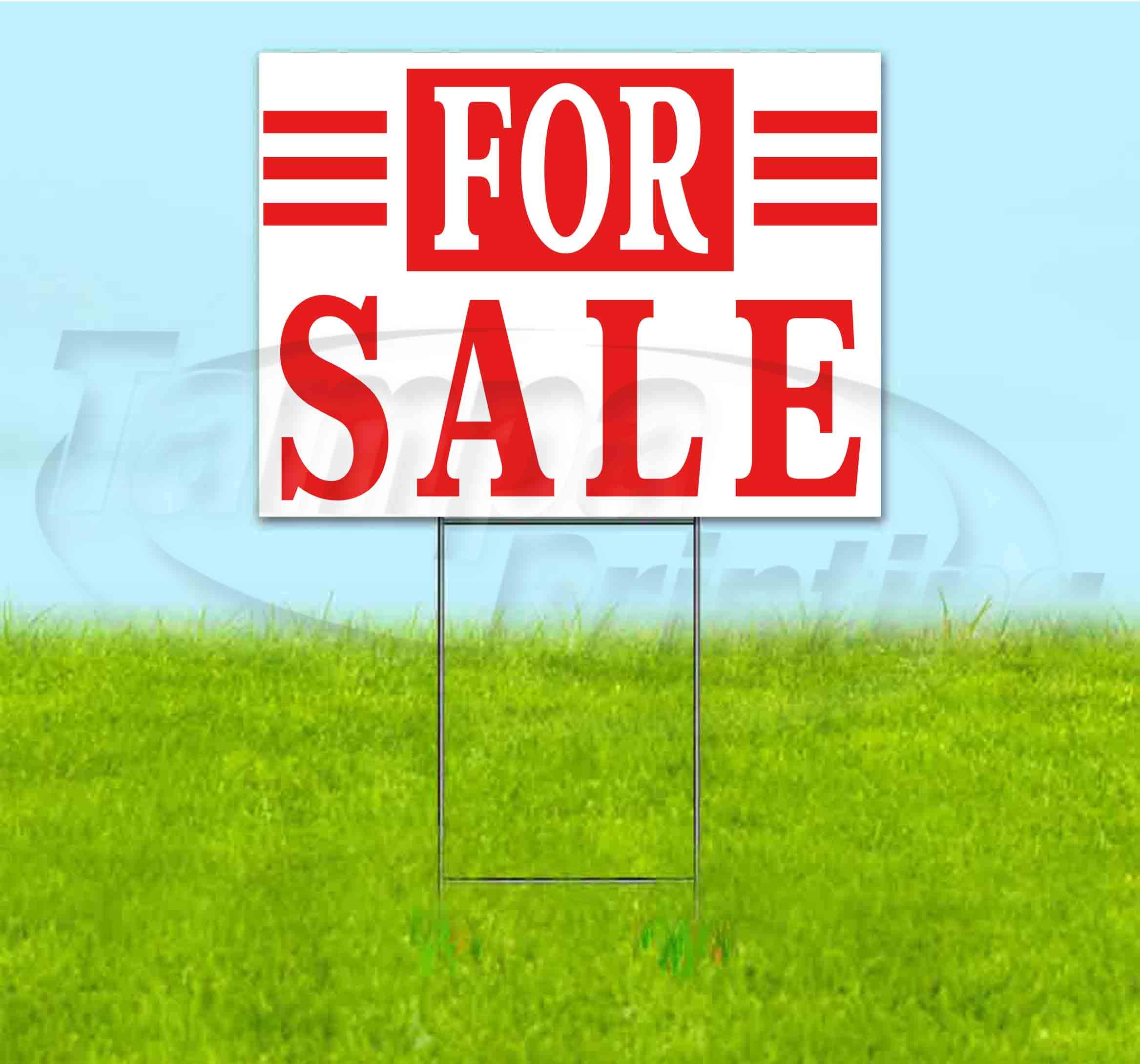 18x24 Inch Yard Signs for Sale - Durable Metal Step Stake Included | Bulk Discounts & Multi-Packs Available | Perfect for Political Campaigns, Real Estate, Garage Sales & Events