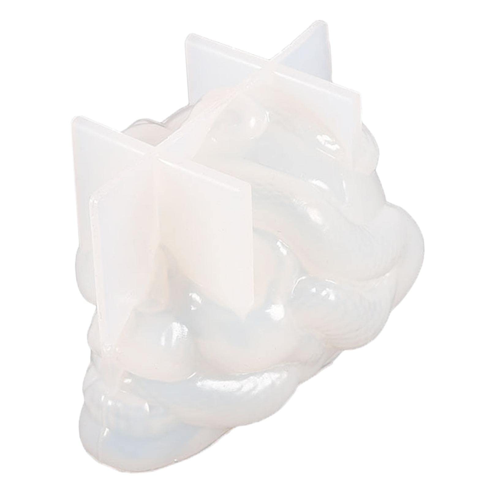 Fashion My Day® Silicone Skull Mold - DIY Candle Making & Craft Supplies, Halloween Home Decor, Durable Silicone Molding Tool for Unique Gifts | Perfect for Candle Making, Soap Crafting, Resin Art, and Spooky Halloween Decorations