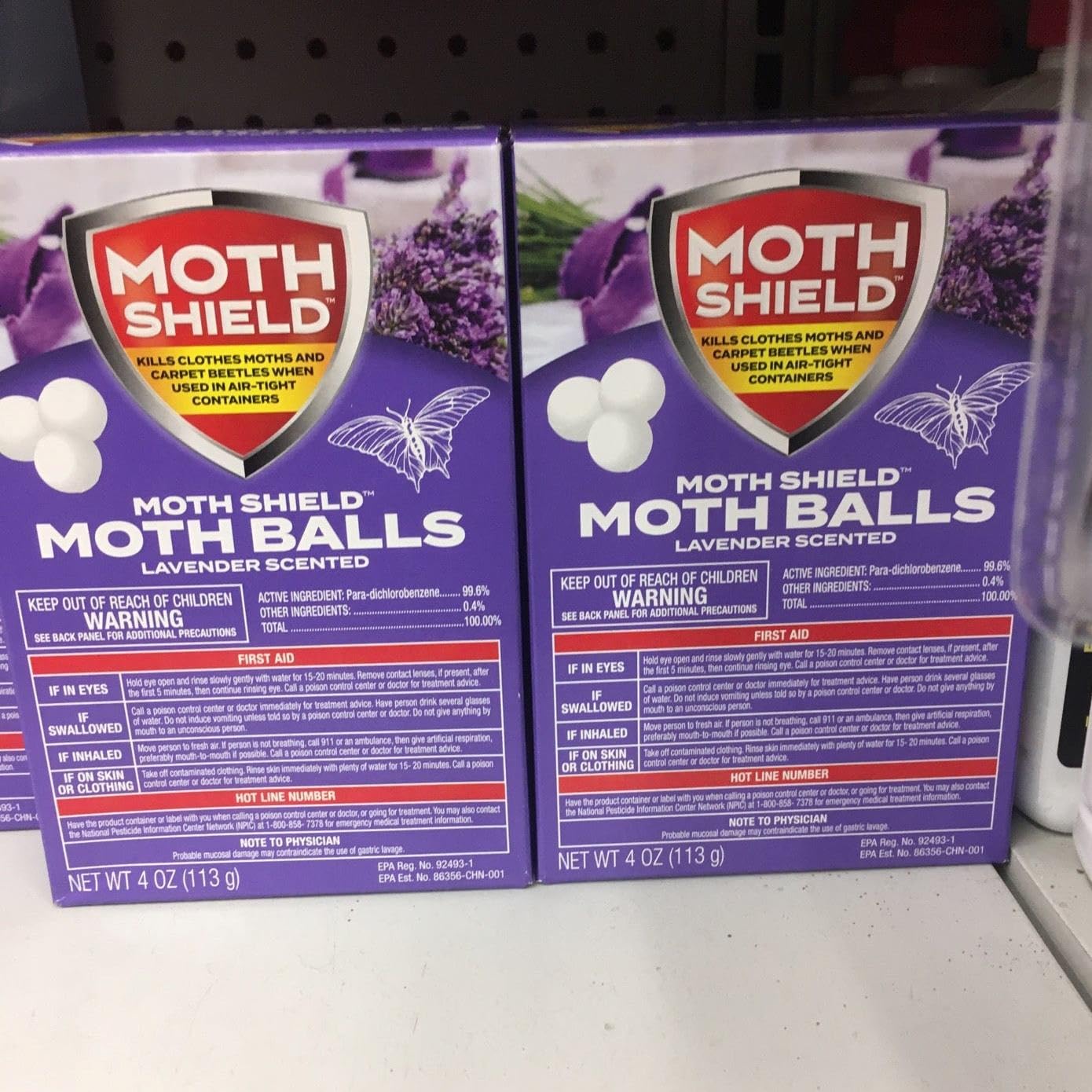 Natural Lavender Moth Balls for Rodents & Carpet Beetles - 2 Pack Pantry Moth Traps & Clothes Moth Repellent - Indoor Closet Protector for Clothes, Wool & Storage Areas - Eliminates Moths in Wardrobes, Drawers & Food Pantries