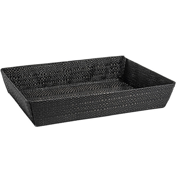 FOH Metroweave Storage Basket Set of 6, 11 x 8 Inches - Woven Organizer Bins for Home, Office, Nursery & Closet Organization