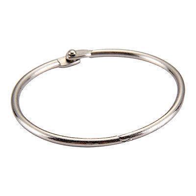 50-Piece Square Display Key Rings - Bulk Keychain Accessories for Retail, Trade Shows & Promotional Events