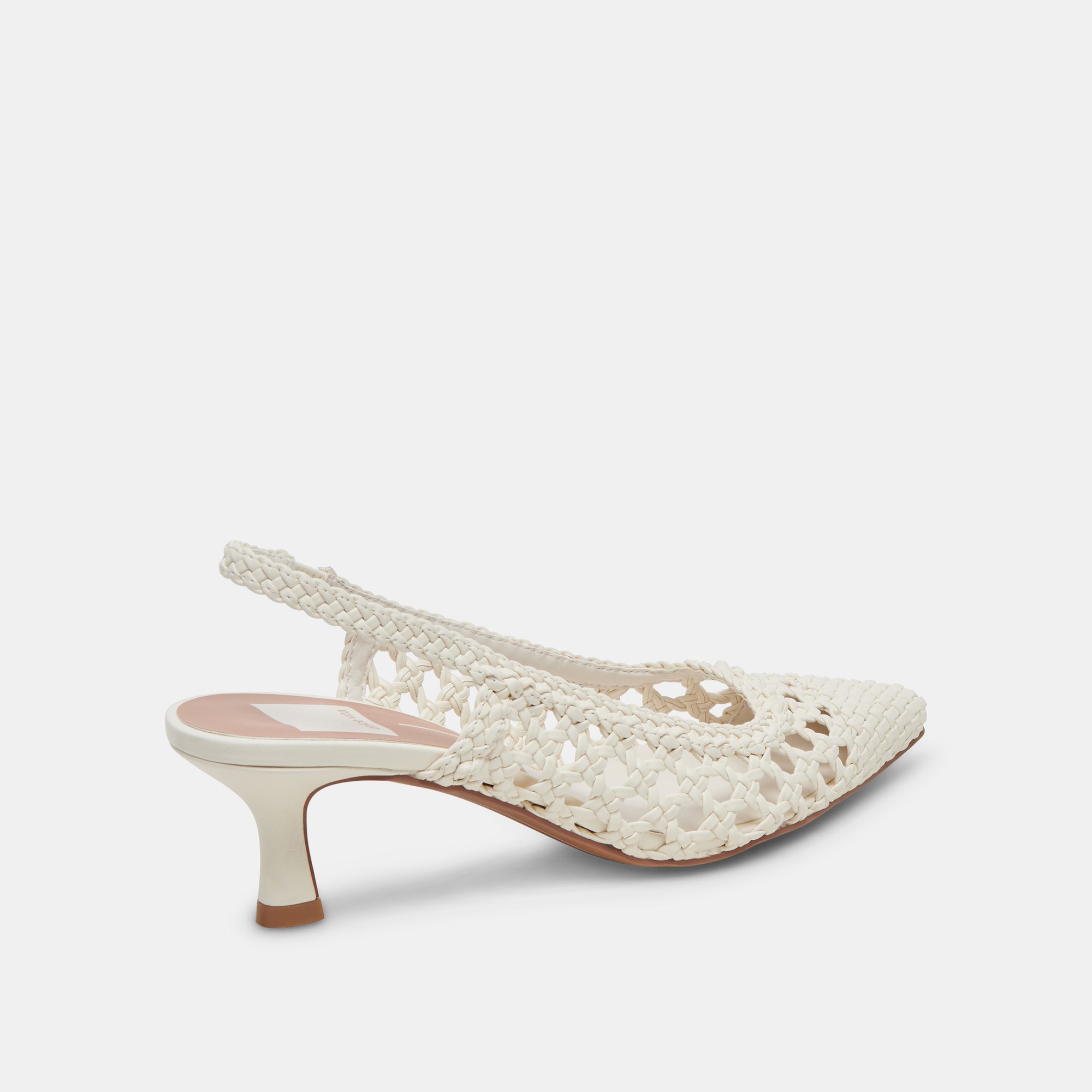 OLYMPA Women's White Stella High Heels - Elegant Pointed Toe Pumps for Party, Wedding & Evening Wear