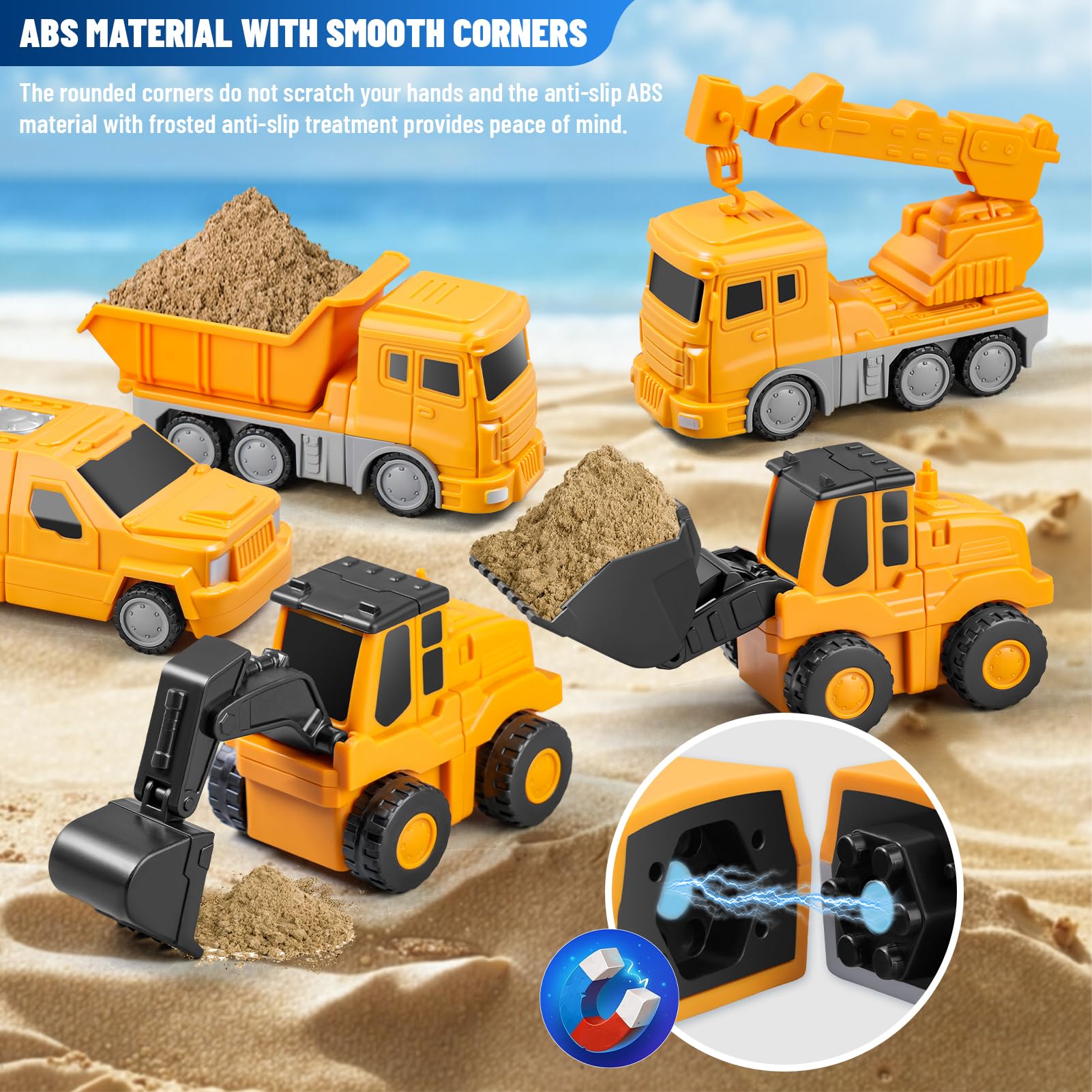 Magnetic Building Blocks for Kids Ages 3-8 - STEM Educational Toys, Montessori Sensory Learning, Autism-Friendly Engineering Car Toys for Boys & Girls - Spark Creativity with Transformable Magnetic Tiles | Perfect for Classroom, Playroom & Home STEM Activities