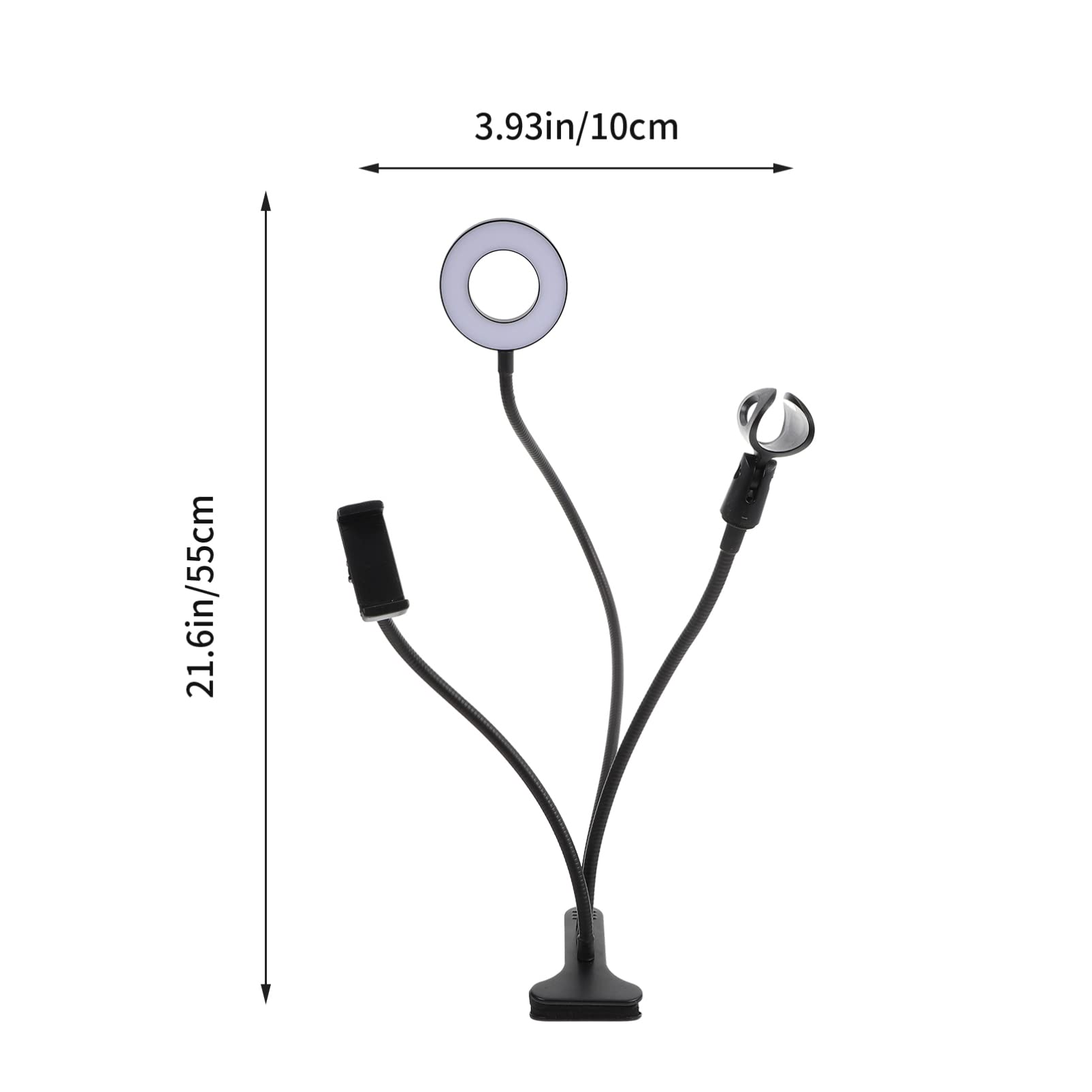 OSALADI 3-Pack LED Video Light Kit - Dimmable Ring Light for Live Streaming, Makeup, YouTube Videos, Photography & Selfies - Perfect for Home Studio, Vlogging & Content Creation