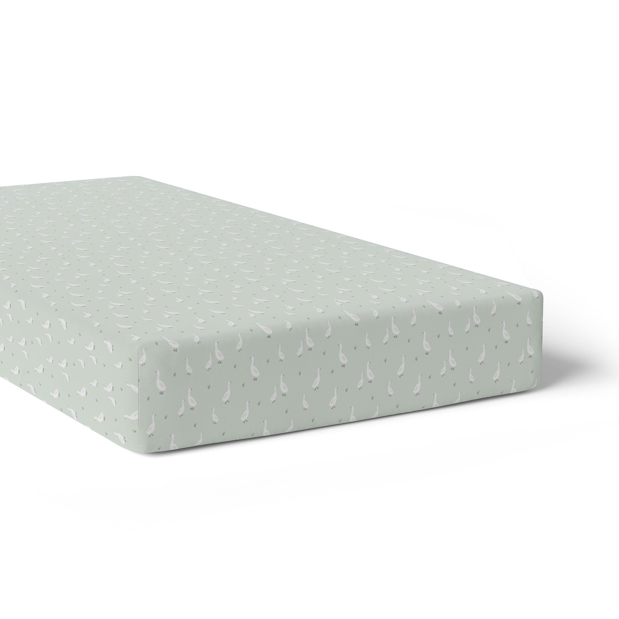 2-Pack Jersey Knit Cot Fitted Sheets - Olive & Taupe Colors | Soft Stretchy Bed Sheets for Baby Cribs, Toddler Beds & Daycare Centers