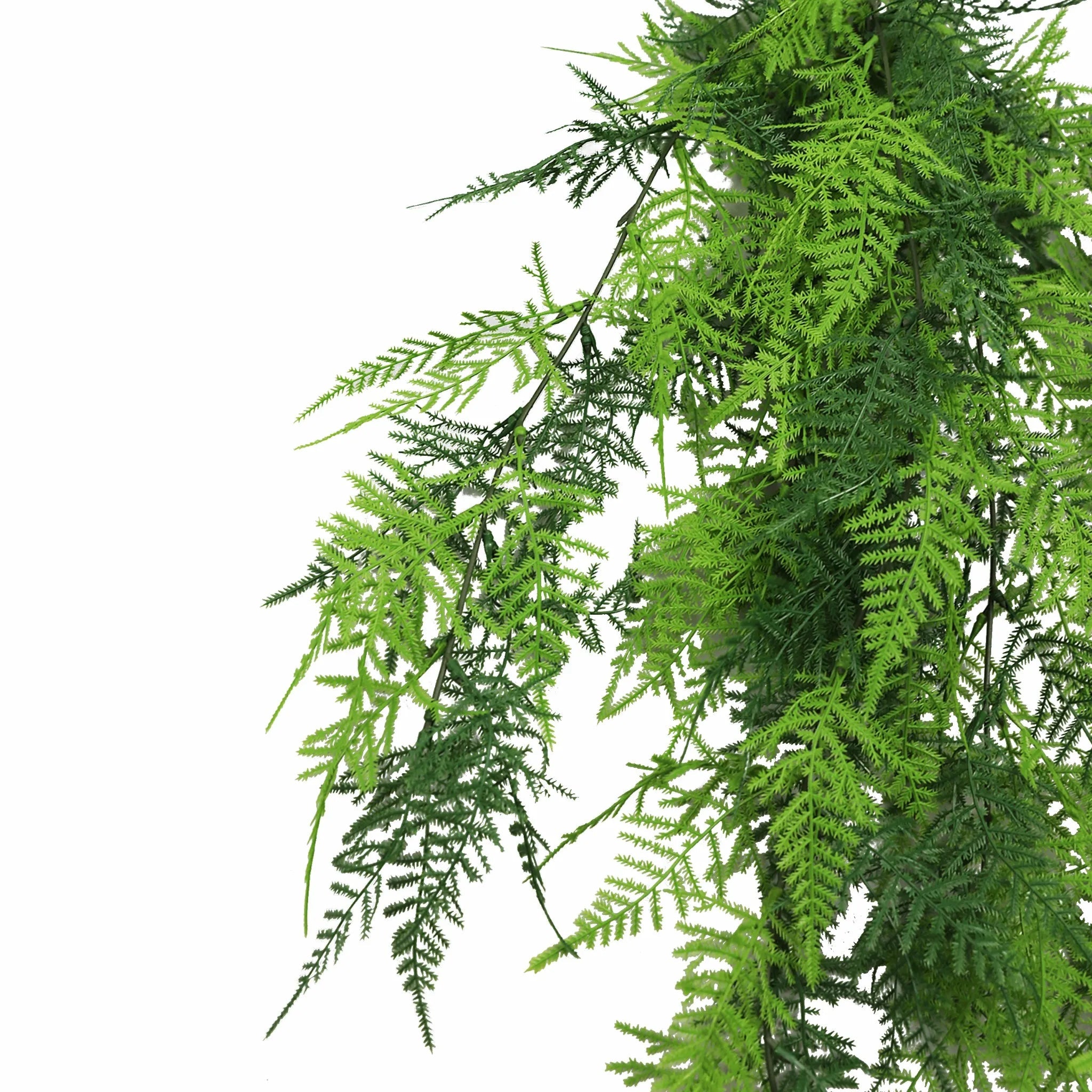 UV Resistant & Fire Rated Artificial Hanging Lace Fern Garland - 15cm x 76cm - Perfect for Wedding Decor, Home Garden, and Indoor Plant Arrangements
