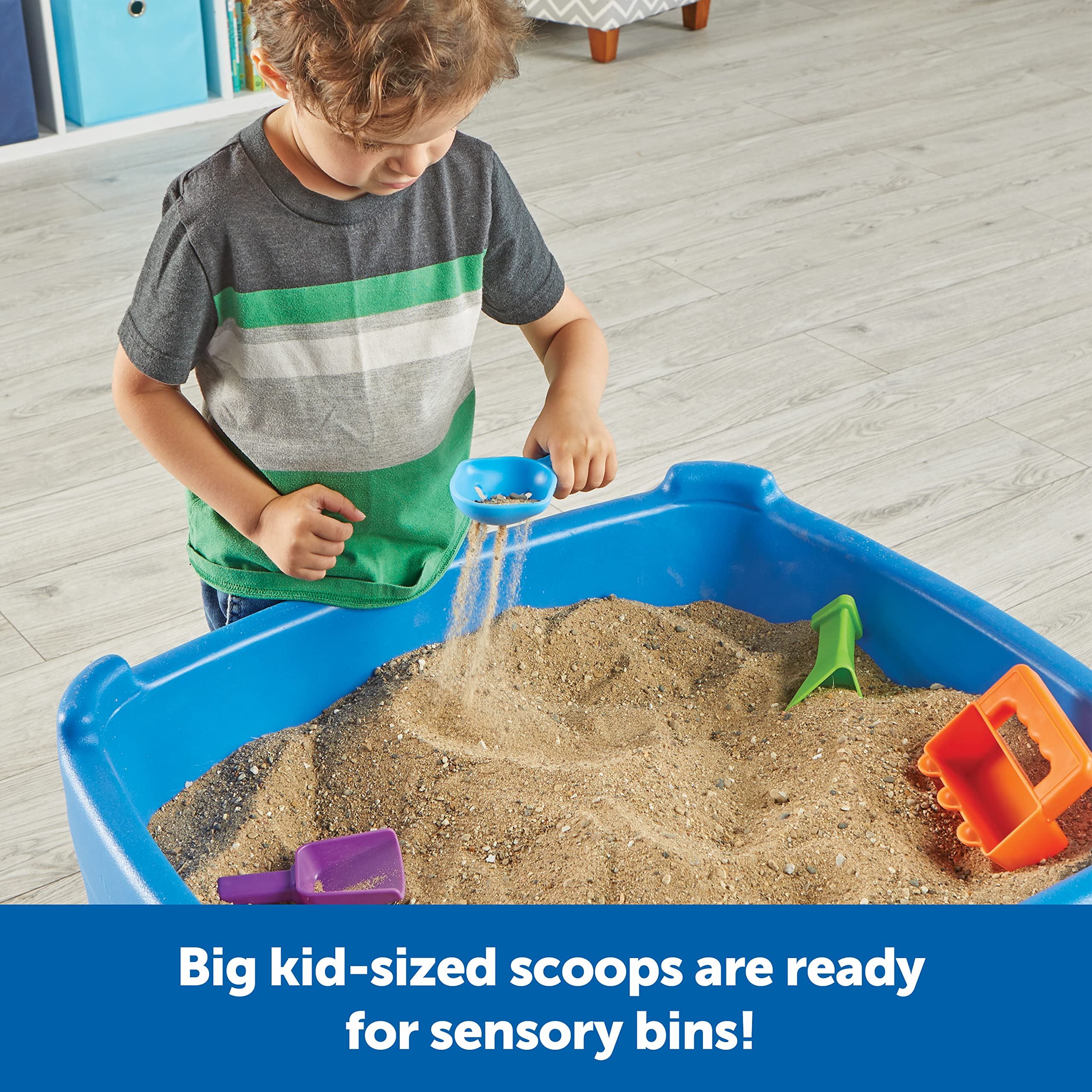 Learning Resources Helping Hands Sensory Scoops - Fine Motor Skills Toys for Toddlers & Kids Ages 3+ (4-Piece Set) - Sensory Play, Easter Basket Stuffers & Early Childhood Development Tools