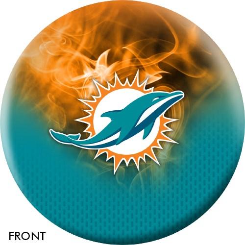 Miami Dolphins NFL Themed Bowling Ball - Perfect for Football Fans & Bowling Enthusiasts - Great for Game Nights, Sports Bars, and Themed Parties