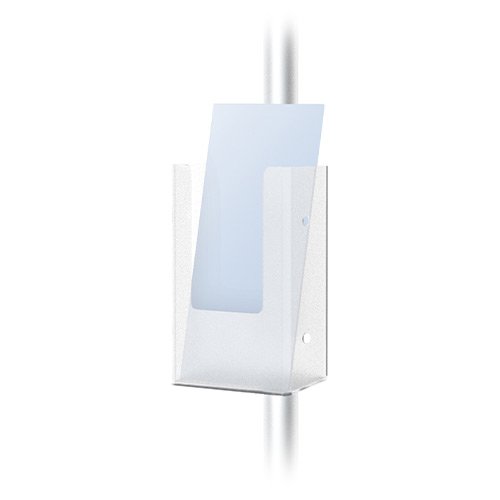 Adjustable 11x17 Pedestal Sign Holder with Square Base - Slide In Frame Design for Retail Stores, Restaurants & Trade Shows