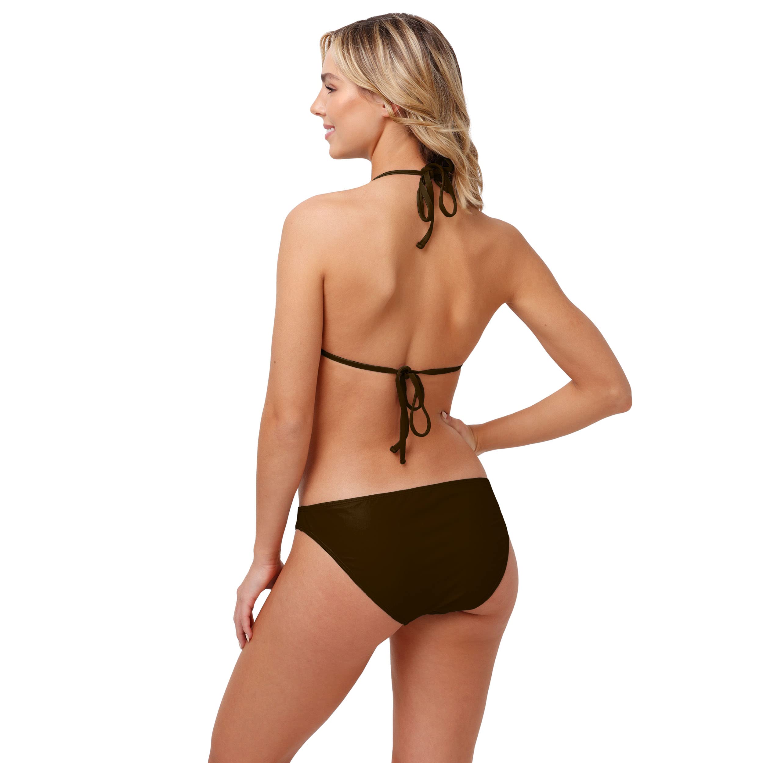 Cleveland Browns NFL Women's Solid Wordmark Bikini Bottom - Official Team Swimwear for Beach, Pool & Summer Vacations