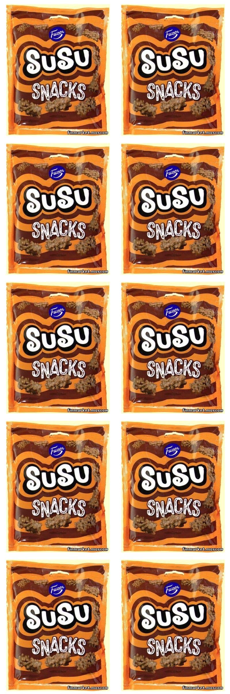 Fazer Chocolate Milk Snacks - 10 Packs (175g Each) | Delicious Finnish Chocolate Treats for Kids Lunch, Office Snacks & Gift Baskets
