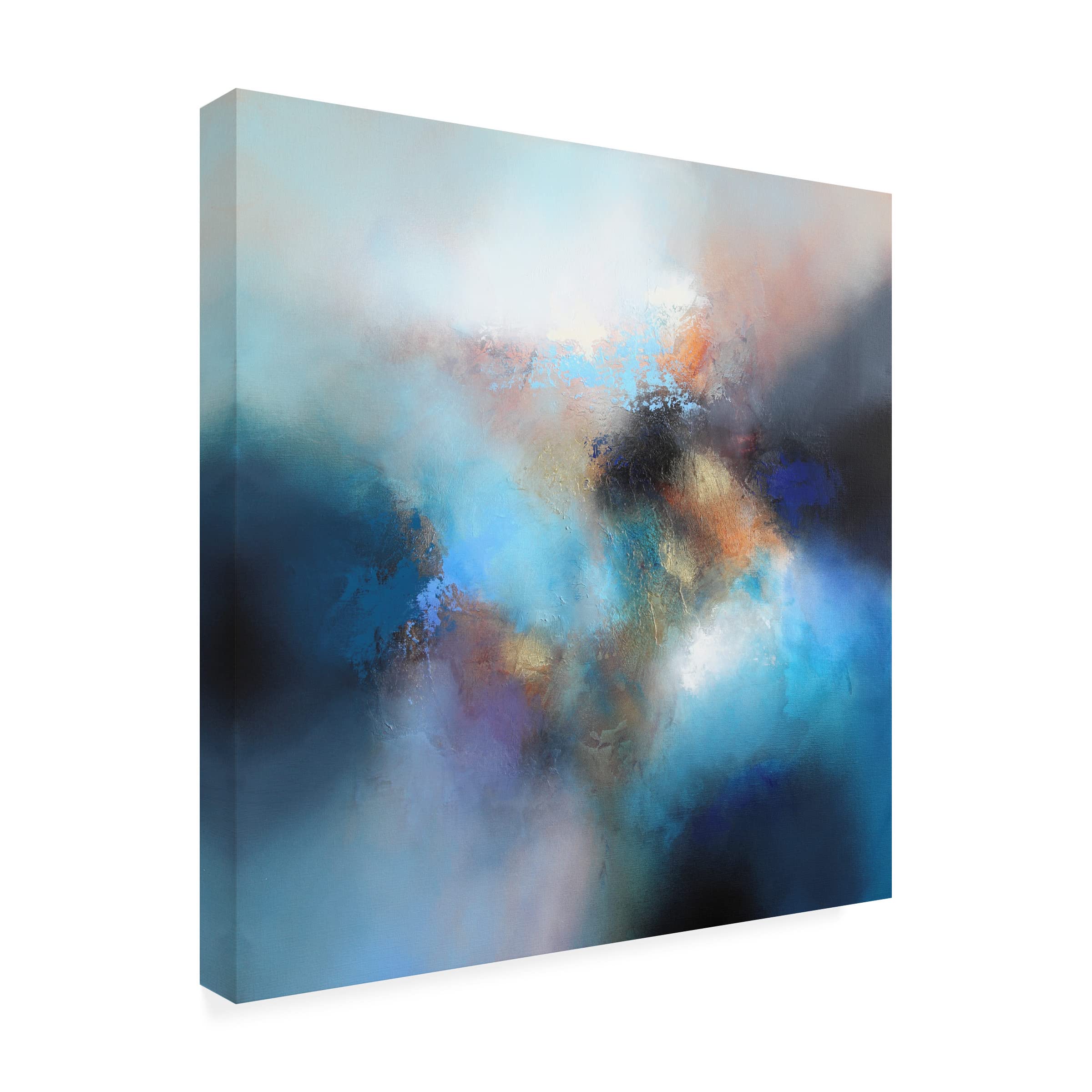 Trademark Fine Art 'Pacific' Canvas Wall Art by Eelco Maan - Ocean Wave Painting for Coastal Home Decor, Living Room & Office Wall Decor