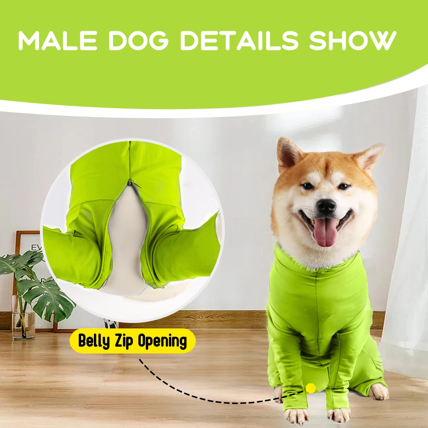 Post-Surgery Dog Recovery Suit for Small, Medium & Large Dogs - Soft Pet Surgical Onesie for Male & Female Dogs - Anxiety Relief & Comfort Pajamas for Spay/Neuter Recovery - Perfect for Post-Op Care & Calming Nervous Pets