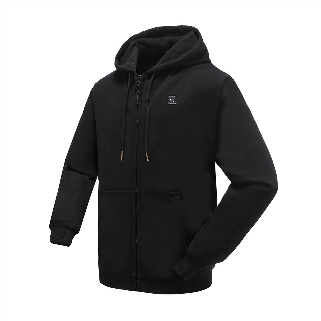 COLCHAM Heated Hoodie for Men & Women - Soft Fleece Jacket with Rechargeable Battery & USB Charger - Perfect for Outdoor Activities, Camping, and Winter Sports