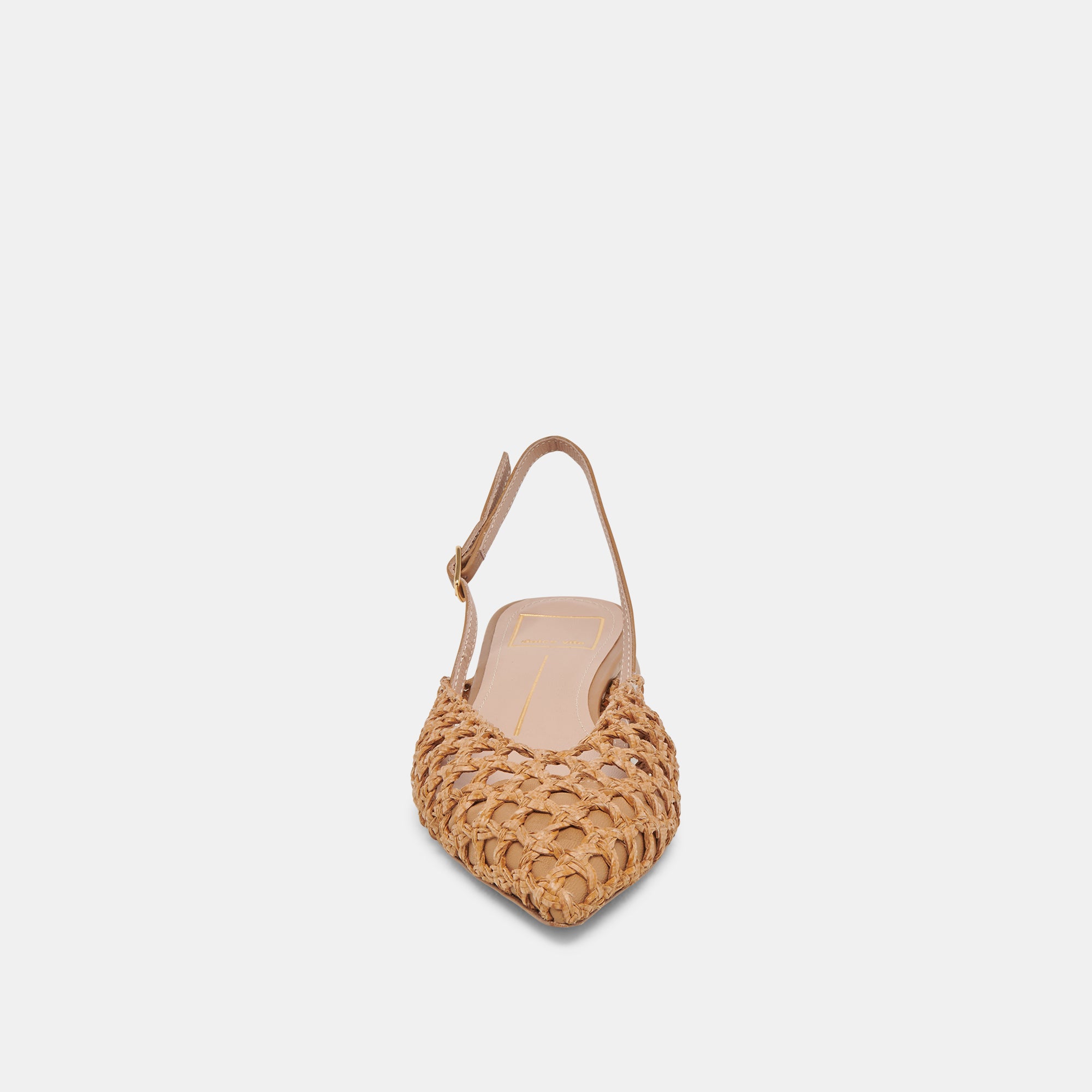 CYNDI FLATS NATURAL WOVEN Women's Comfortable Slip-On Shoes - Perfect for Casual Wear, Office & Travel