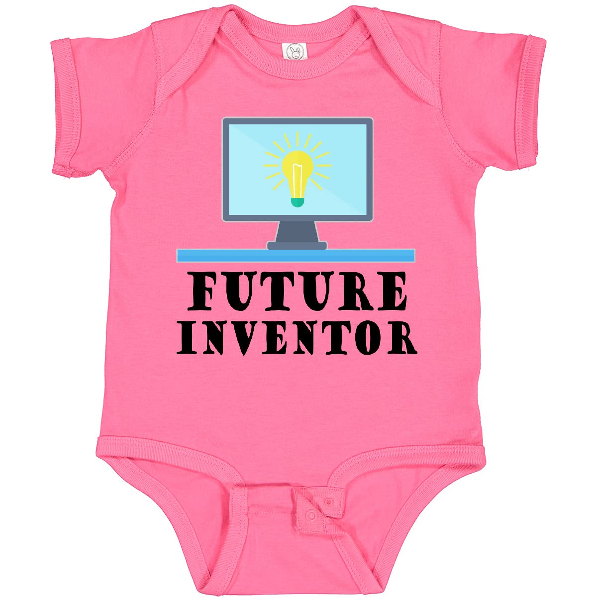 Inktastic Future Inventor Computer Occupation Baby Bodysuit - Cute STEM Onesie for Infants & Toddlers - Perfect for Science Fair, Tech Events & Nerdy Parenting Moments