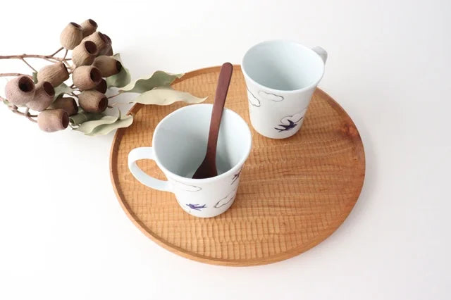Arita Yaki Japanese Ceramic Tea & Coffee Mug Cup with Swallow Design - Perfect for Home, Office, and Gift Giving
