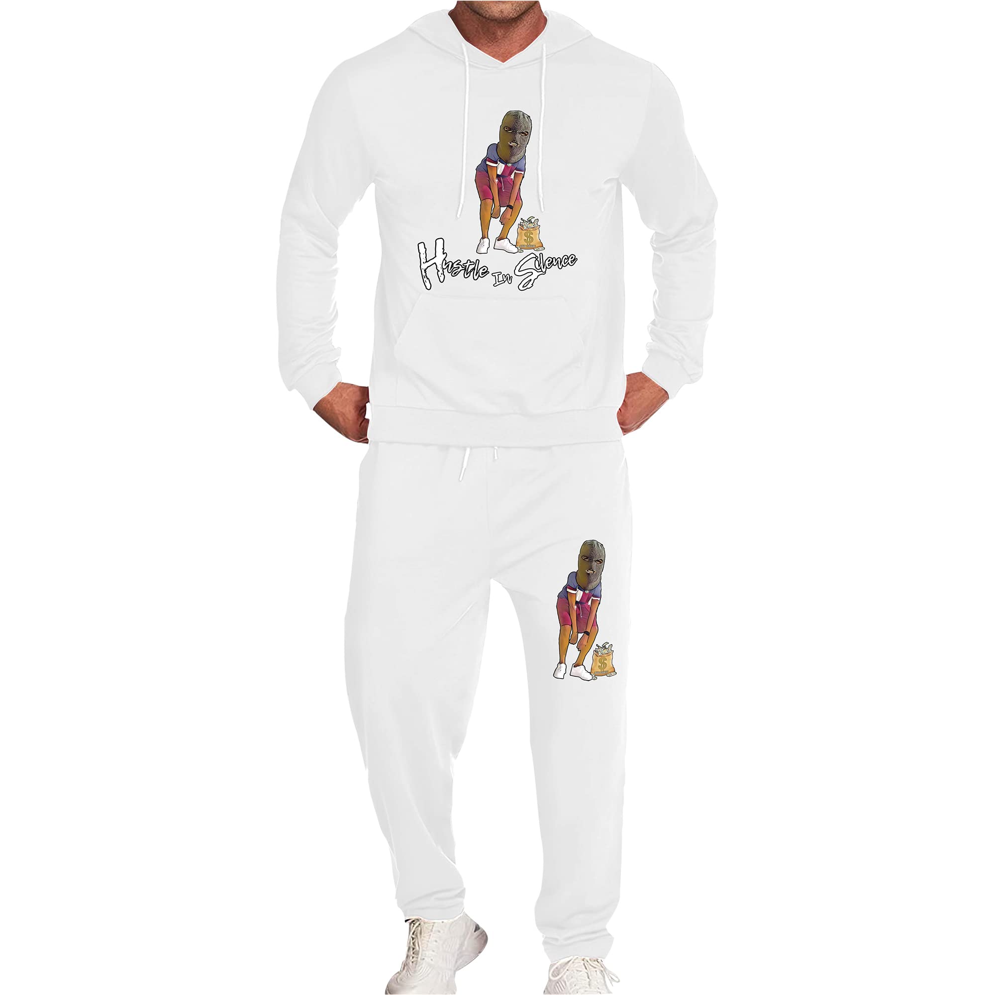 **Men's 2-Piece Tracksuit Set - Athletic Jogging Suits for Running, Gym & Casual Wear | Breathable & Comfortable Sweatsuit for Men**