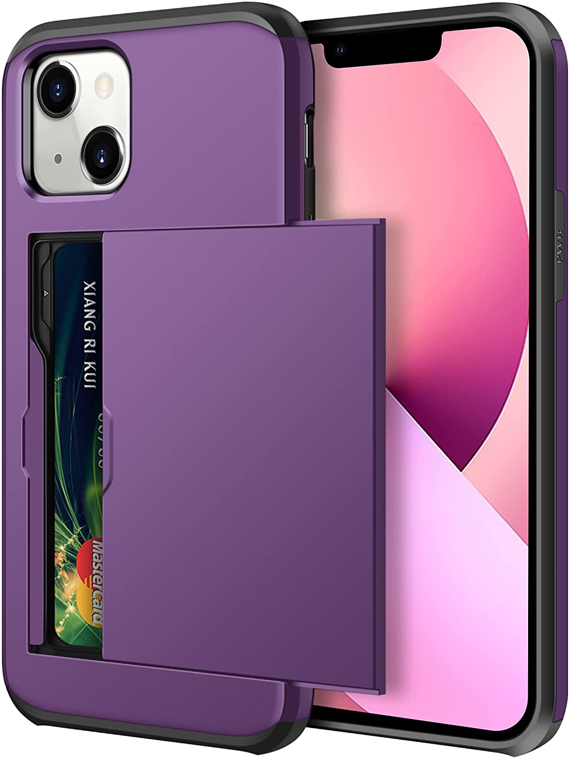 iPhone 13 Mini Wallet Case with Card Holder - Slim Protective Phone Cover for Credit Cards & ID - Perfect for Travel, Shopping & Everyday Use