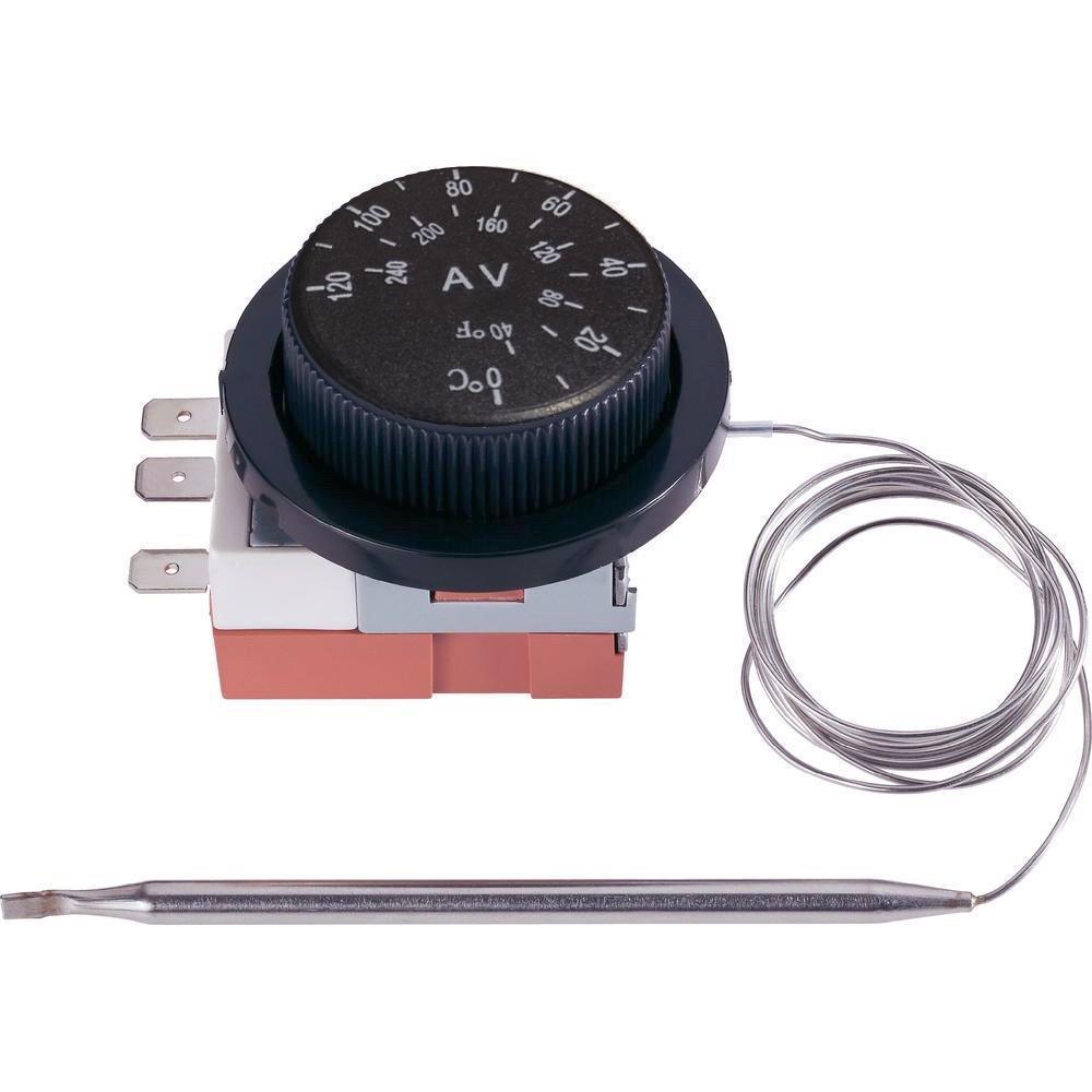 Adjustable Electric Fan Thermostat Controller Kit - Temperature Switch for Cooling & Ventilation - Perfect for Home, Office, and Greenhouse Use