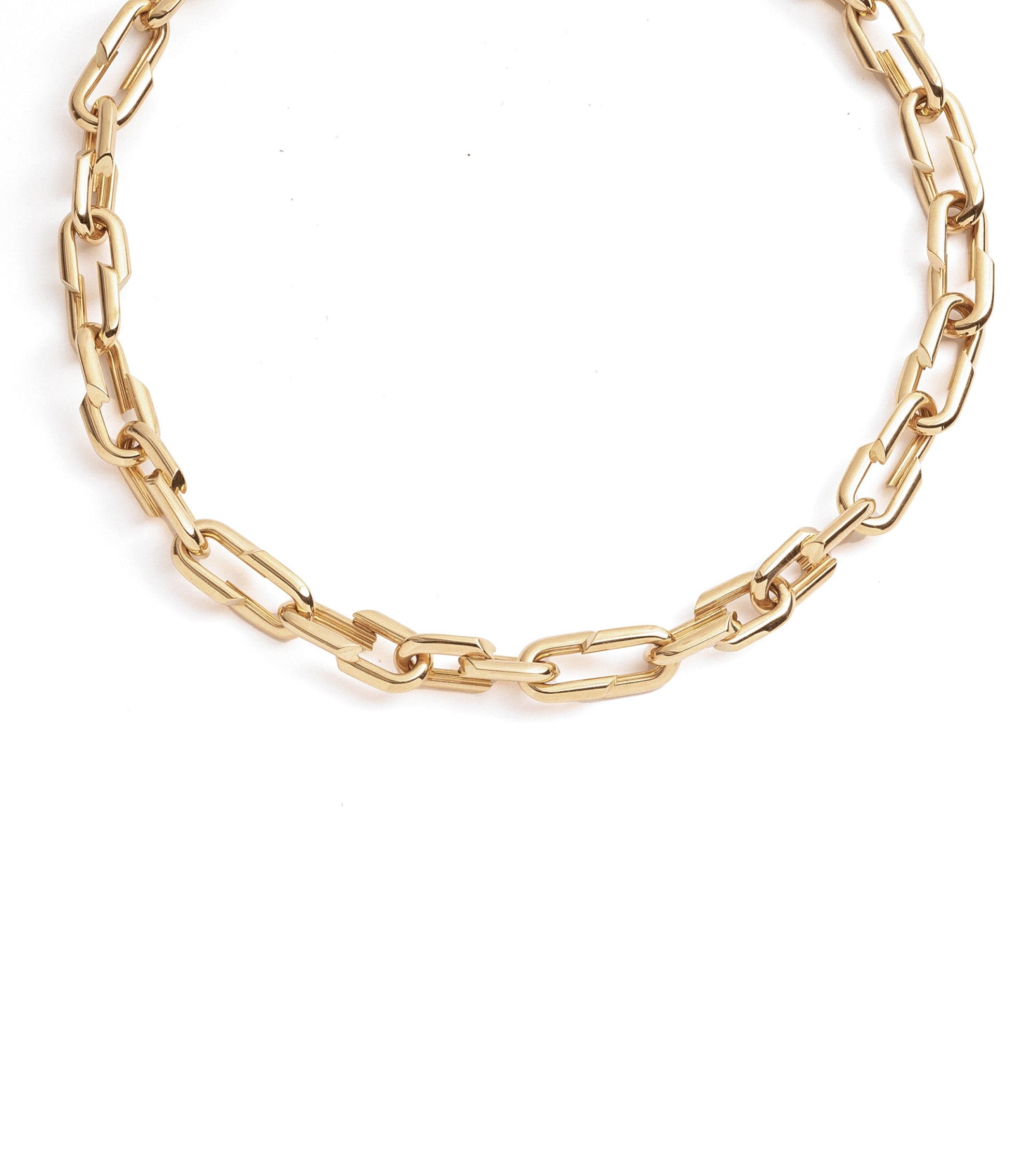 Medium Strong Hearts Love Link Chain Necklace - Elegant Couple Gift for Valentine's Day, Anniversary & Romantic Date Night Jewelry