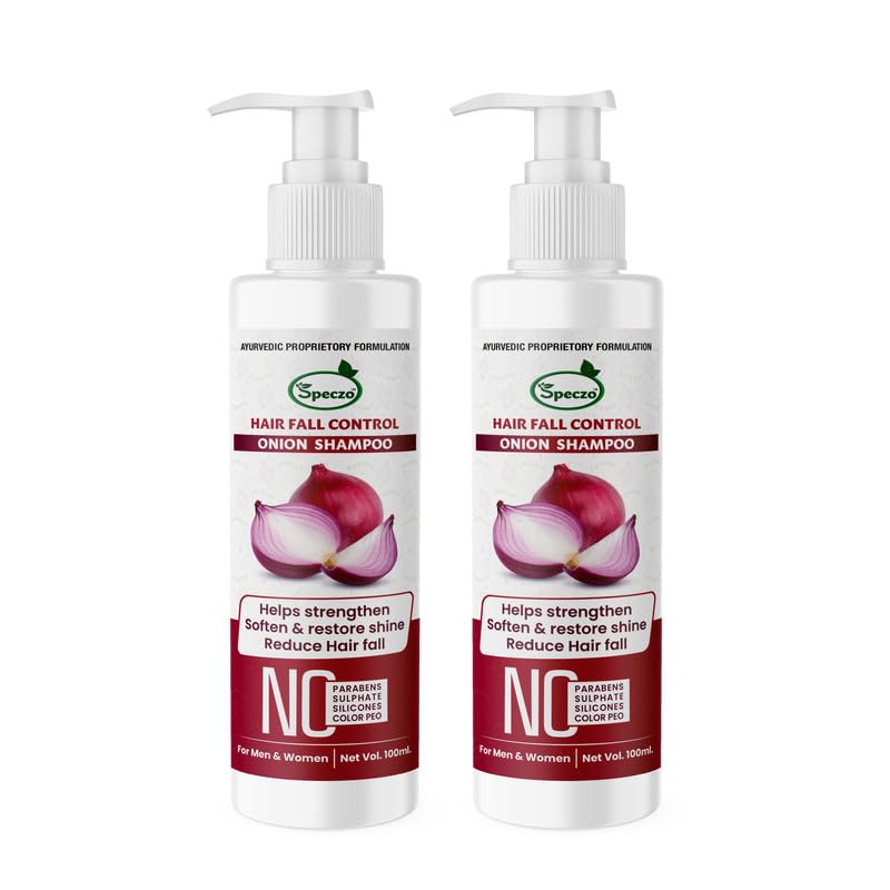 Sabtes Onion Shampoo for Hair Growth - Pack of 2 | Repairs Dry Scalp & Controls Hair Loss | Paraben-Free Formula for Smoother, Softer, Shinier Hair | Reduces Hair Fall Up to 100% | Ideal for Daily Hair Care & Scalp Treatment