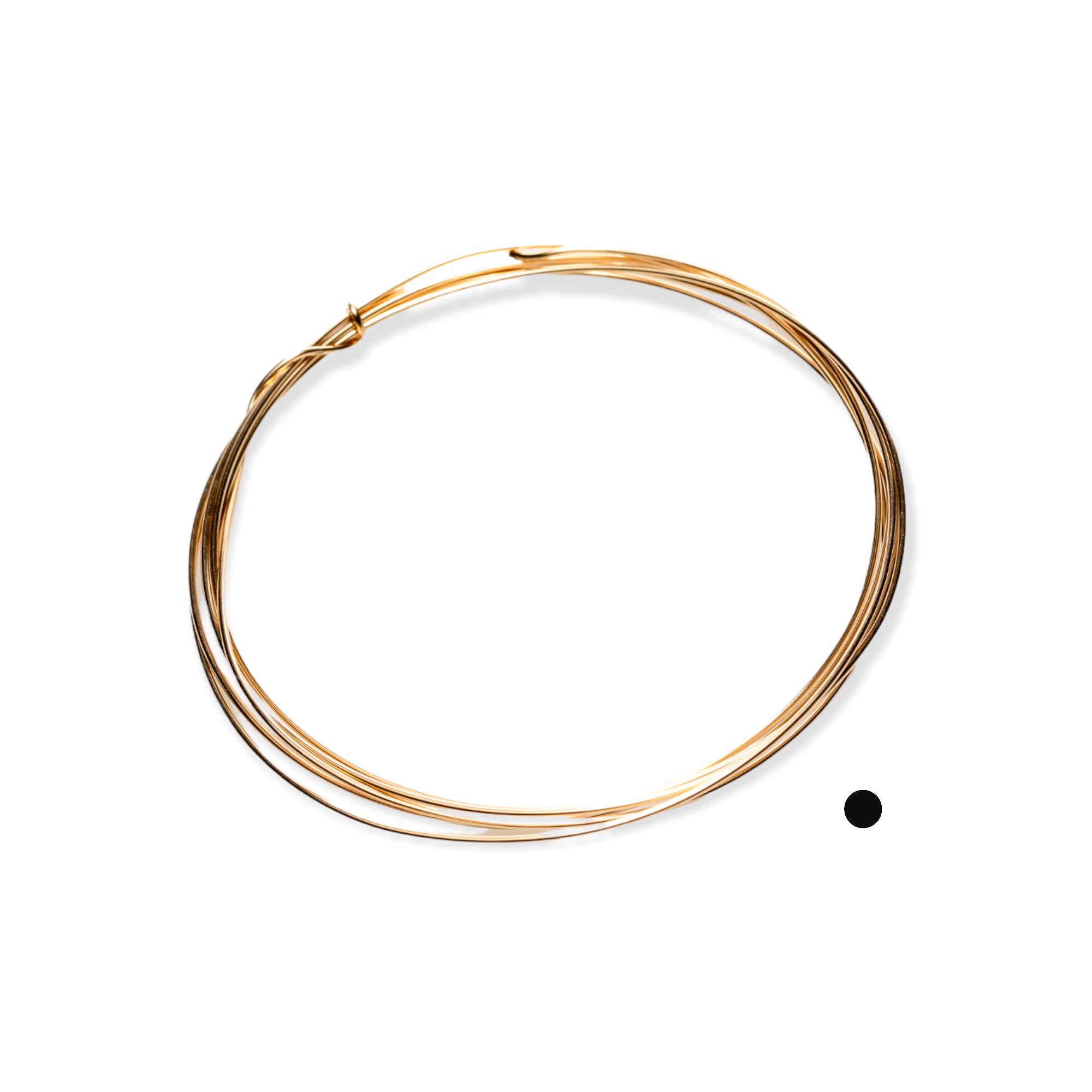 14K Solid Yellow Gold Wire 28 Gauge - 5FT Soft Round Craft Wire for Jewelry Making, DIY Beading & Wire Wrapping - Made in USA