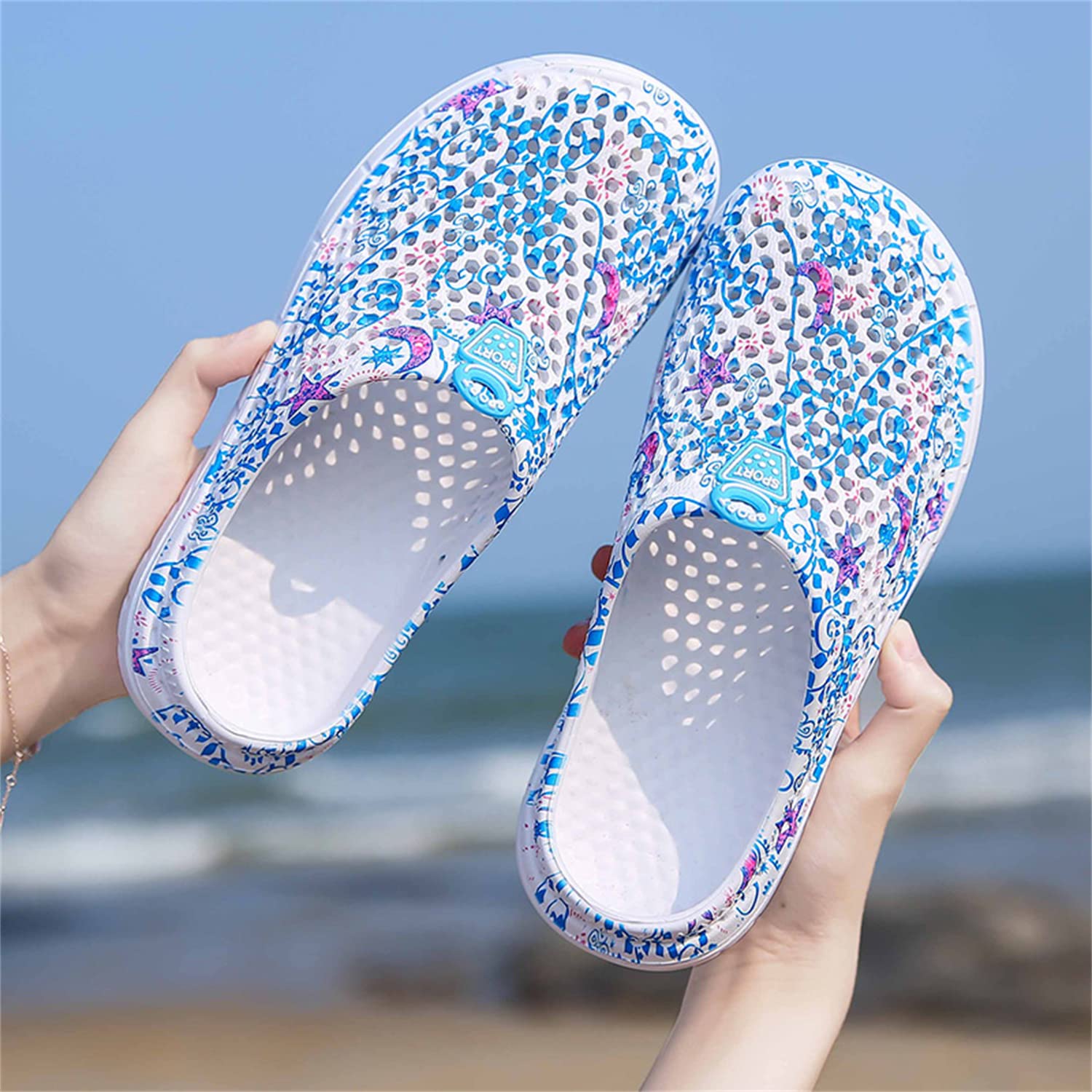 **Breathable Women's Garden Clogs - Comfortable Bath & Beach Water Shoes for Walking, Travel & Home Use**    (Note: This optimized title removes redundancy, improves keyword flow, and adds usage scenarios like 