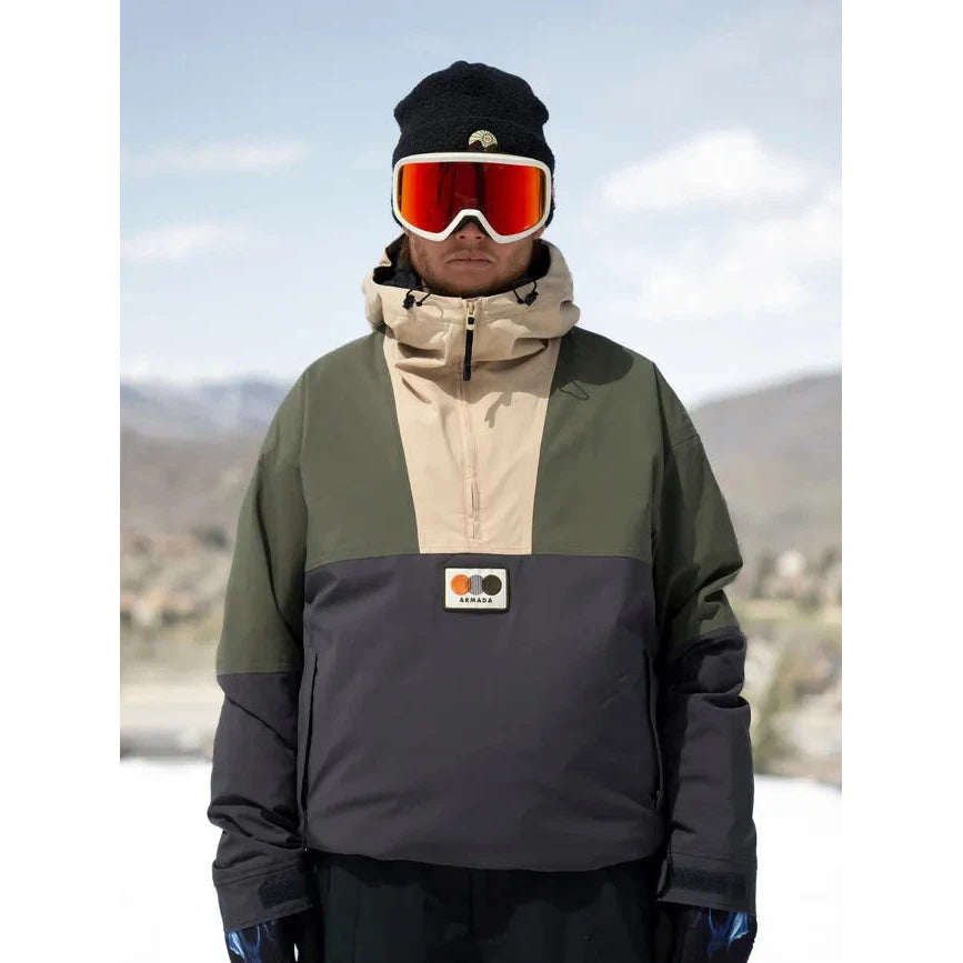 Armada Men's Gansett 2L Insulated Anorak Jacket - Waterproof Windbreaker for Hiking, Skiing & Outdoor Adventures (2025 Edition)