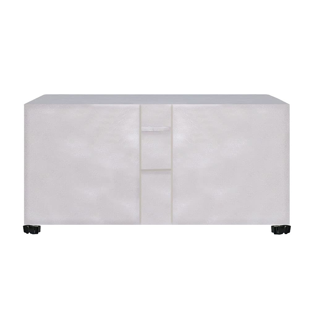 Heavy Duty 420D Oxford Polyester Waterproof Patio Furniture Covers - 315x180x74cm, Windproof Sofa & Table Protector for Outdoor Lawn, Garden, Deck - White