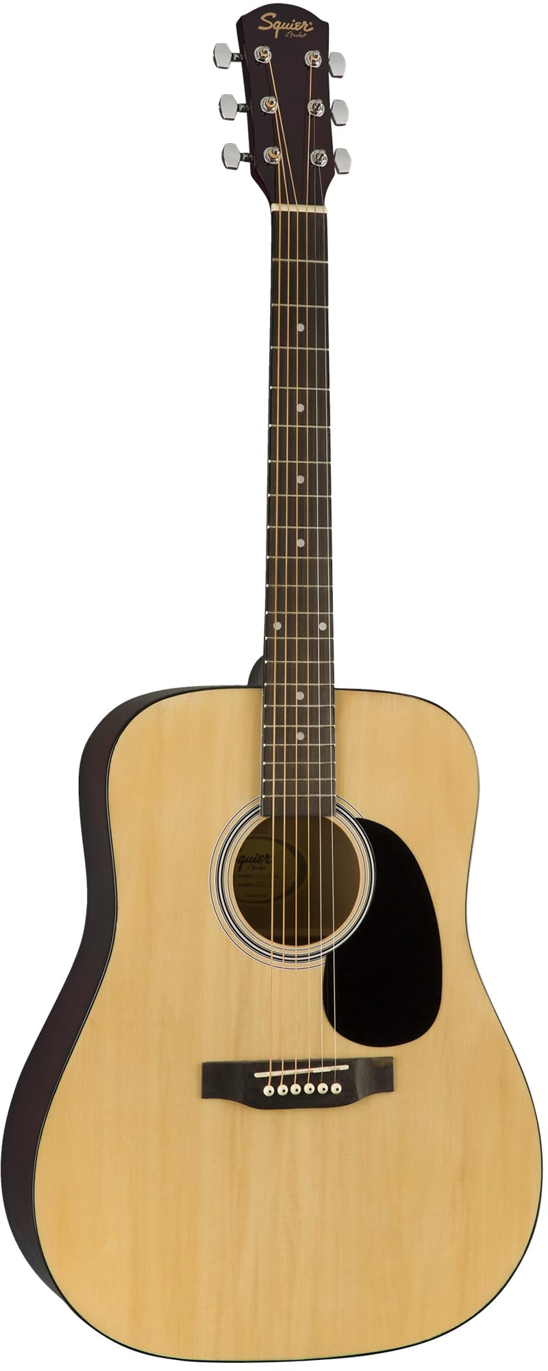 Fender Dreadnought Acoustic Guitar Bundle - Natural Finish with Gig Bag, Strap, Strings, Picks & Online Lessons | Perfect for Beginners, Campfire Singalongs & Home Recording Studios