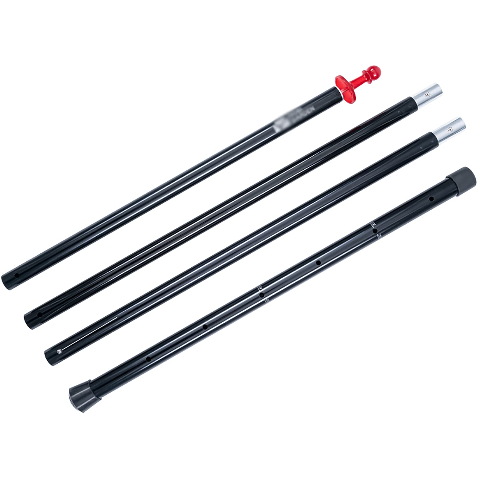 **Adjustable Aluminum Alloy Tent Poles - 2-Pack Replacement Awning Poles for Camping, RV, Motorcycle & Outdoor Shelter - Durable & Portable for Fly Tents, Awnings & Canopies**    *(Perfect for camping trips, RV adventures, motorcycle tours, and outdoor events!)*