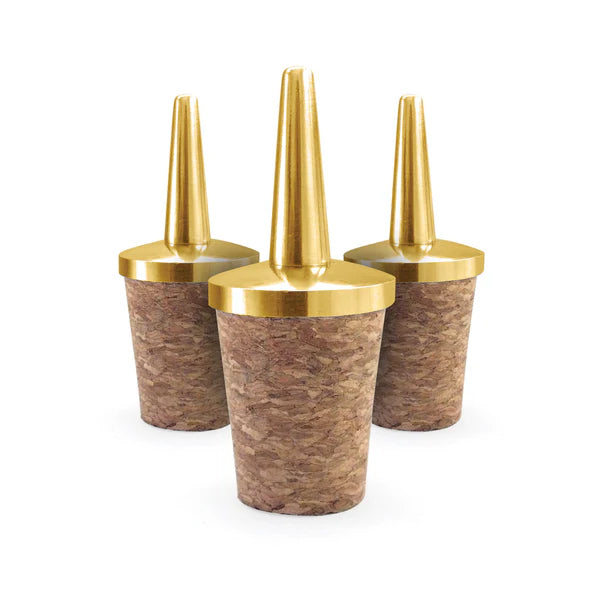 Premium Cocktail Kingdom Dasher Tops - 3-Pack Stainless Steel Bar Stirrers for Mixing Drinks | Perfect for Home Bars, Cocktail Parties & Professional Bartenders