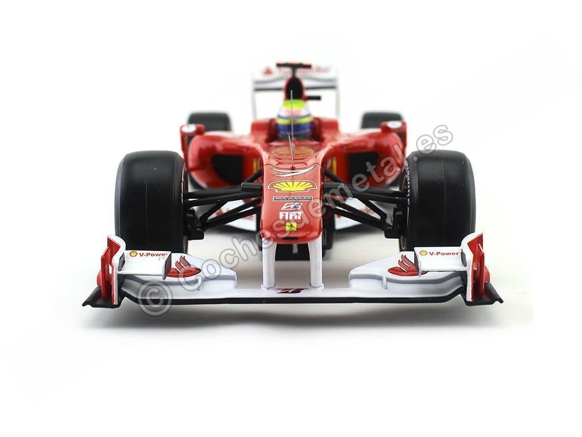 Mattel Hot Wheels Elite T6288 1:18 Scale Die-Cast Ferrari F10 Formula 1 Race Car - 2010 Bahrain GP Edition #7 Felipe Massa - Collectible Model Car for Display & Racing Enthusiasts