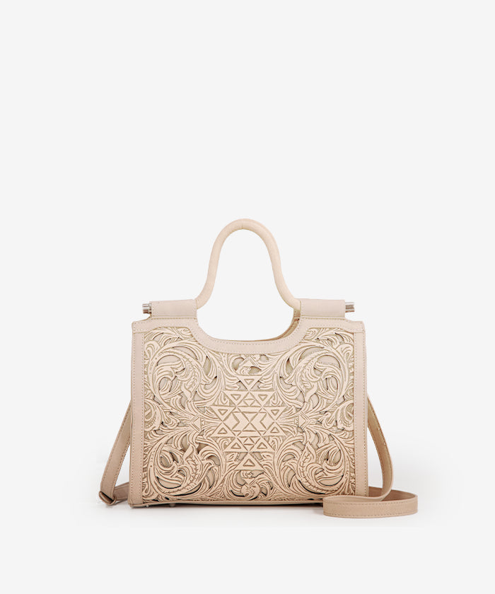 Trinity Ranch Tooled Leather Tote Bag with Concealed Carry Pocket - Stylish & Functional Purse for Women, Perfect for Everyday Use, Travel, and Concealed Carry Needs