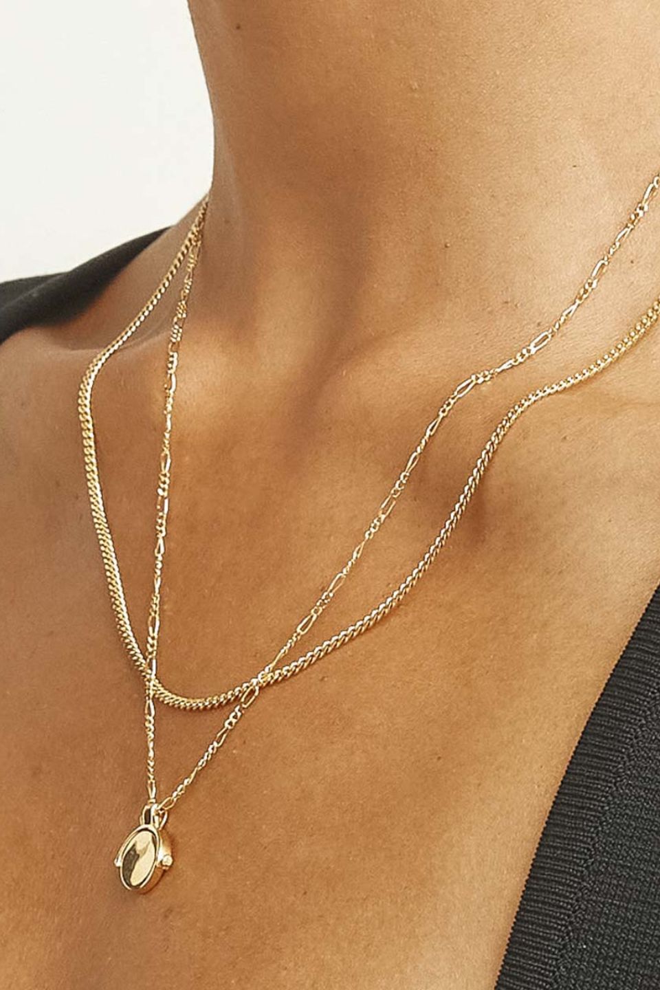 18k Gold Plated Chain Necklace for Women - Elegant Layering Piece for Everyday Wear & Special Occasions