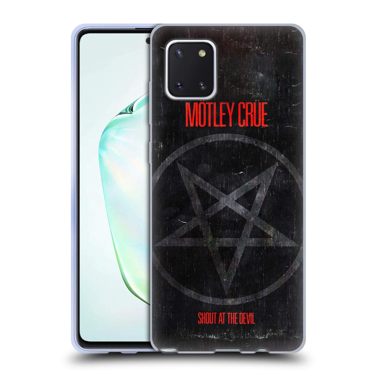 Motley Crue SATD Star Albums Soft Gel Case for Samsung Galaxy Note10 Lite | Officially Licensed by Head Case Designs | Perfect for Music Fans & Concert Goers
