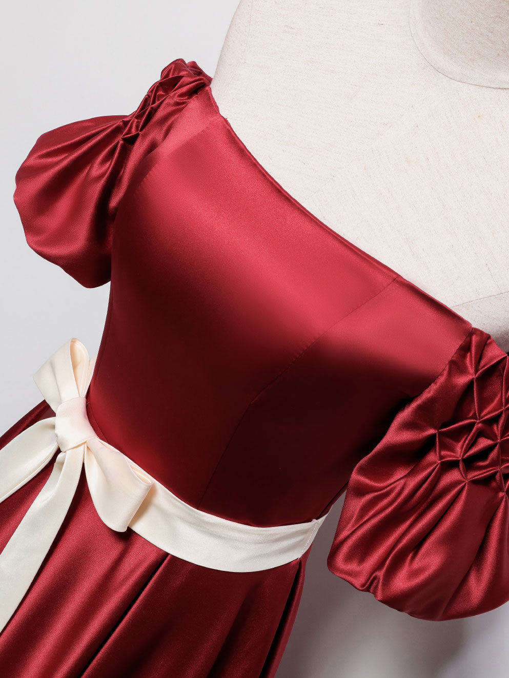 Elegant Burgundy Satin Long Prom Dress for Women - Formal Evening Gown & Bridesmaid Dress - Perfect for Weddings, Homecoming, and Special Occasions