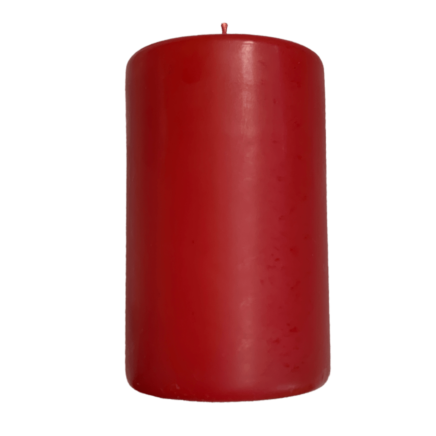 Premium Red Pillar Candle - 100mm (4 inch) Tall for Home Decor, Weddings & Romantic Ambiance | Unscented Decorative Candle for Tables, Mantels & Centerpieces