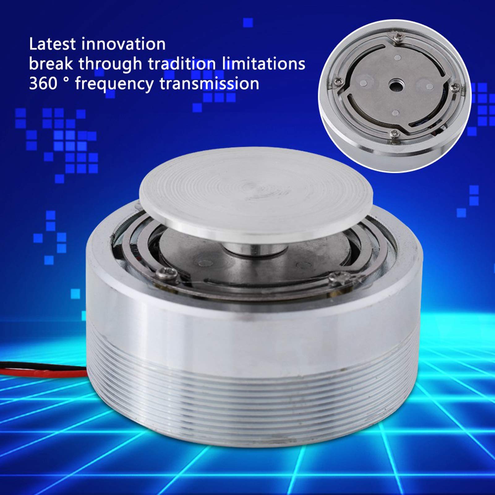 2 Inch Resonance Speaker - All Frequency Vibration Speaker with Strong Bass (4Ω 25W) for Computer, Laptop, MP3, MP4, CD & Mobile Phone - Perfect for Home Audio, Gaming & Music Playback