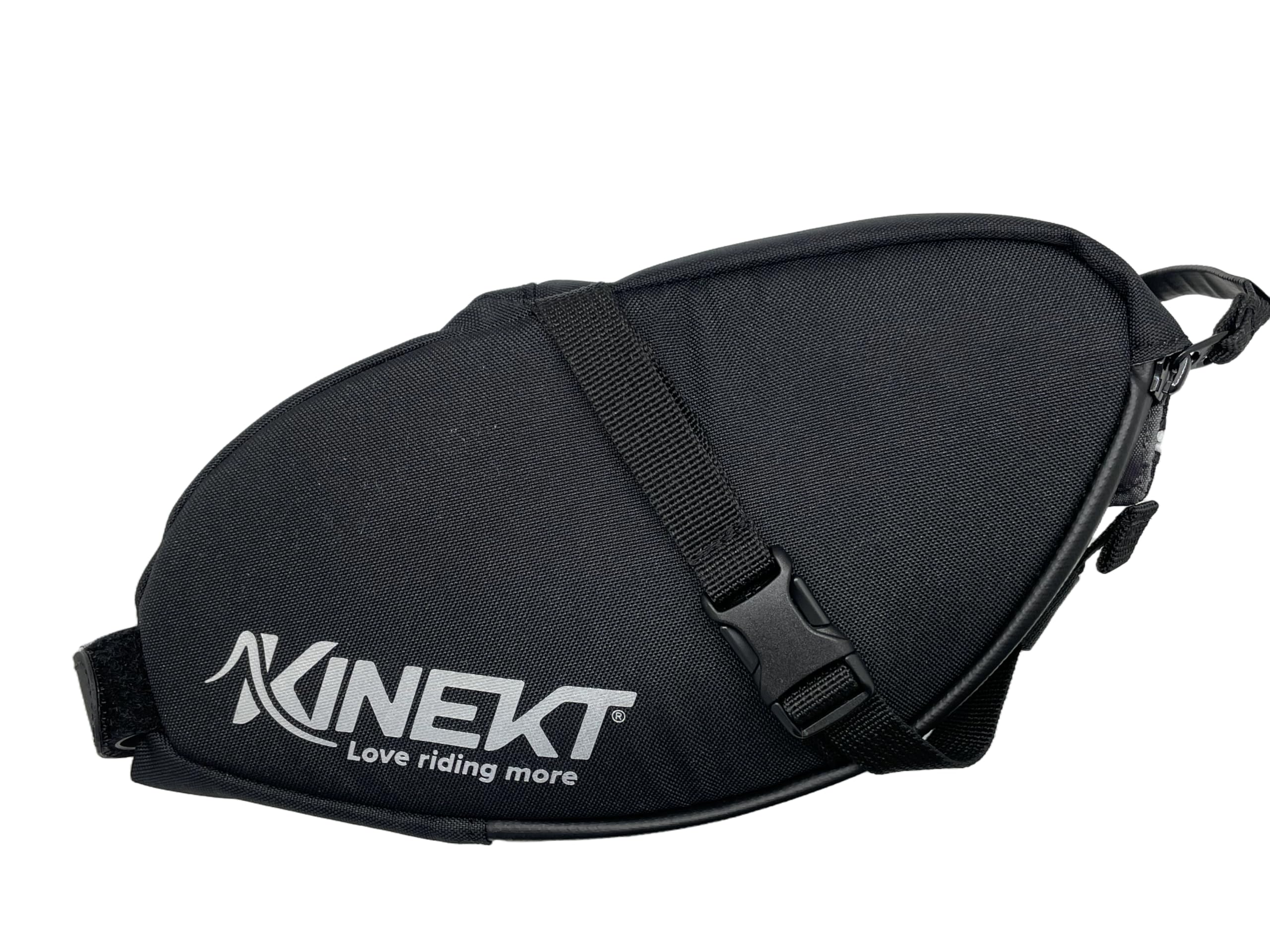 KINEKT Waterproof Bike Saddle Bag - 4L Cycling Accessories with Magnetic Closure & Reflective Strip for Road & Mountain Bikes - Perfect for Commuting, Touring & Outdoor Adventures (Black)