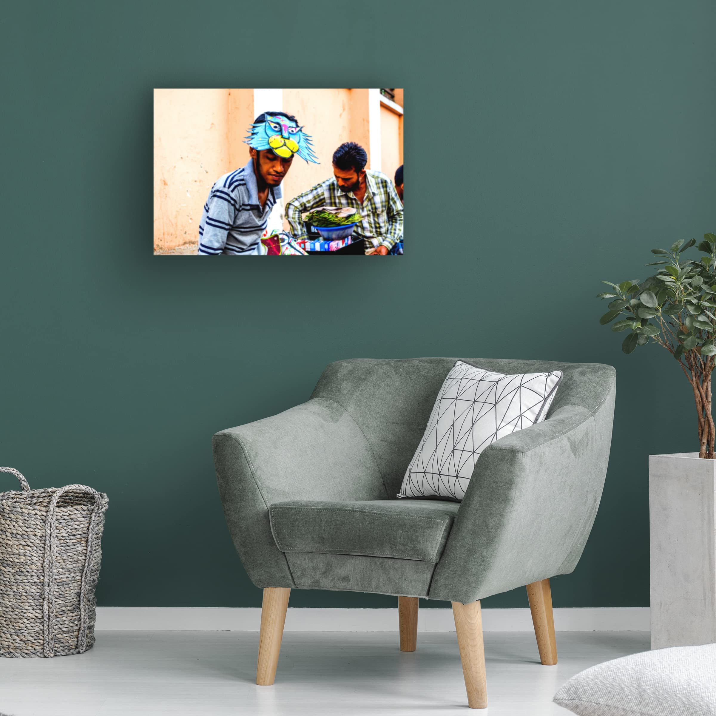 Festive Canvas Wall Art by Amit Paul - Handmade Modern Home Decor for Living Room, Bedroom & Office - Perfect Gift for Holidays & Special Occasions