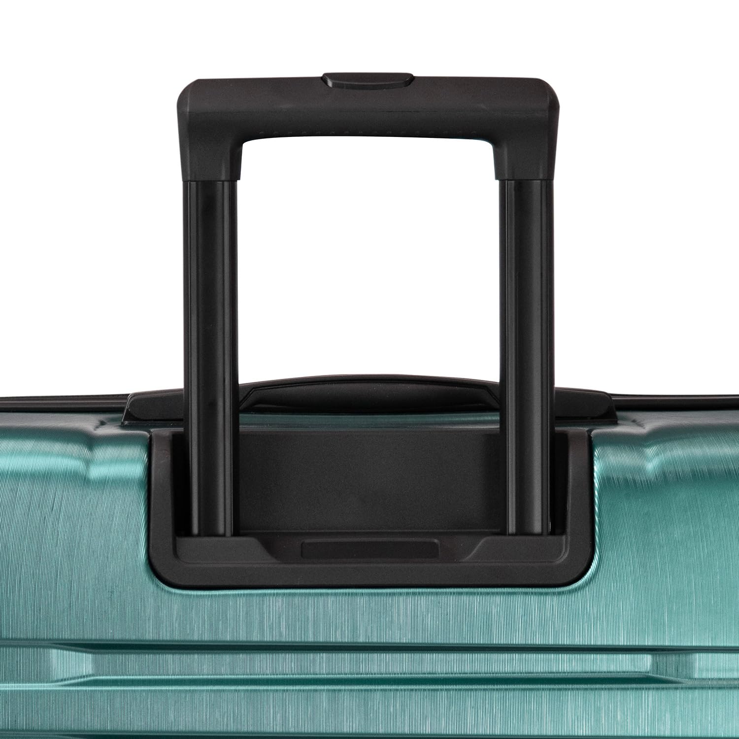 U.S. Traveler Boren 30-Inch Polycarbonate Hardside Spinner Luggage - Teal Checked Suitcase with 8 Wheels & Aluminum Handle | Durable Travel Suitcase for International Flights, Business Trips & Family Vacations