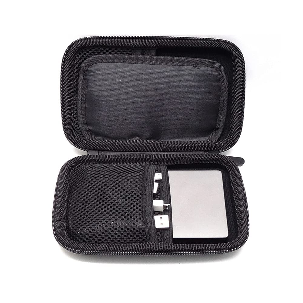Premium Black Electronics Organizer Case - Digital Storage Bag for Power Bank, Hard Drive & Cables | Travel-Friendly Accessory for Tech Gear & Cable Management | Perfect for Business Trips, Daily Commute & Home Office Organization