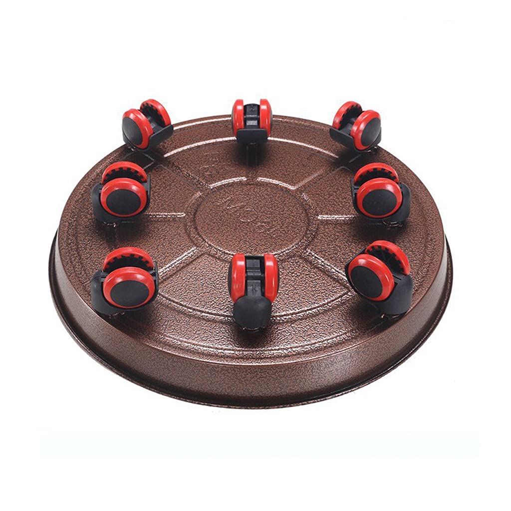 Heavy Duty Iron Plant Trolley Tray with Wheels - 13
