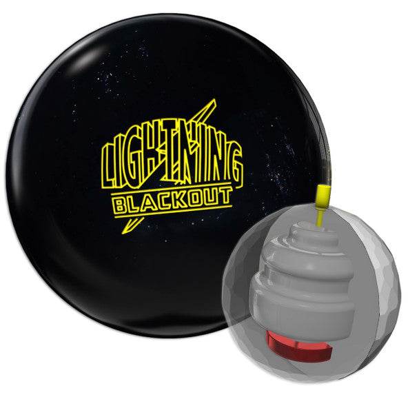 Storm Lightning Blackout Bowling Ball - High Performance Reactive Resin for Strikes & Spares - Perfect for League Play & Tournaments
