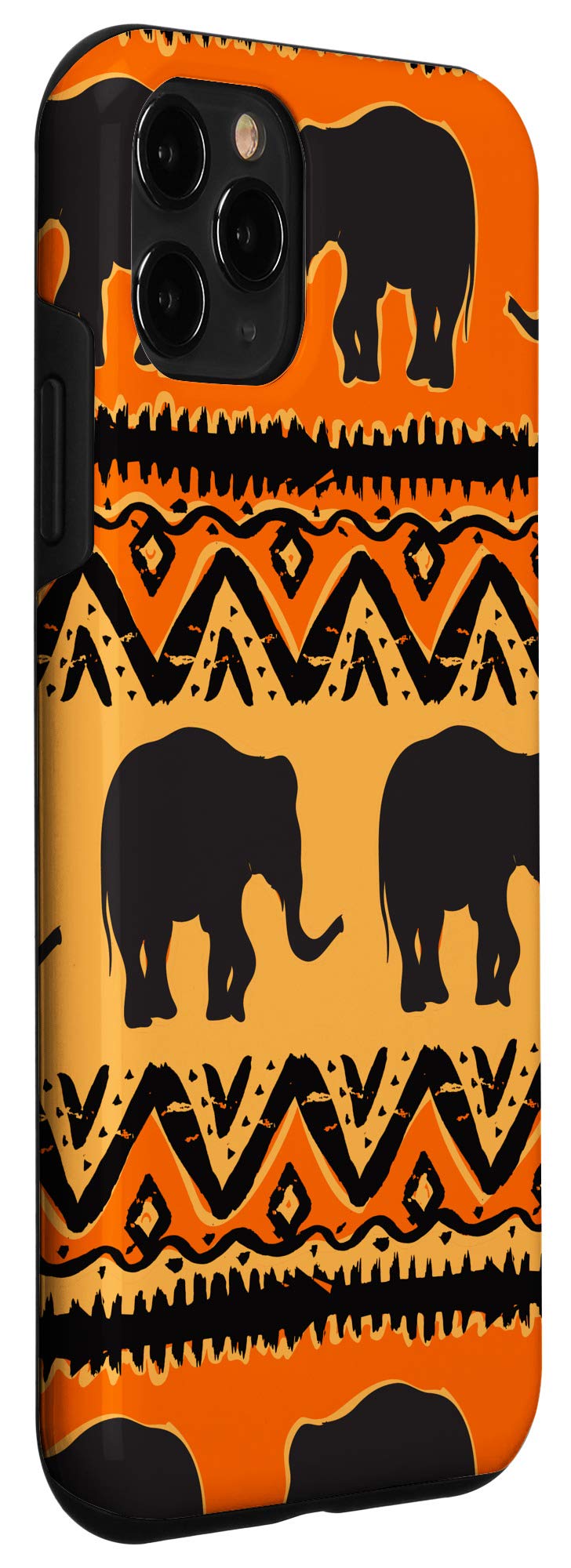iPhone 11 Pro Case - Elephant Pattern Design, Africa Wildlife Inspired Protective Cover for iPhone 11 Pro - Perfect for Safari Adventures, Travel & Nature Lovers