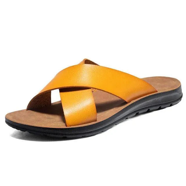 Premium Genuine Leather Walker Sandals for Men & Women - Comfortable & Durable Walking Shoes for Outdoor, Travel & Casual Wear