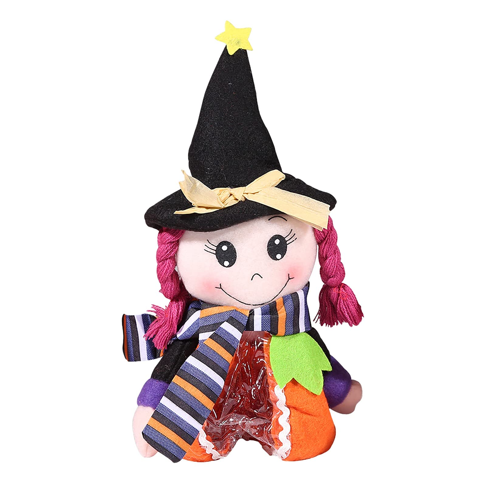 Halloween Witch Candy Zip Bag - Kids Dress Up Toy & Clothes Organizer Shelf for Costume Storage | Perfect for Trick-or-Treating, Halloween Parties & Costume Organization