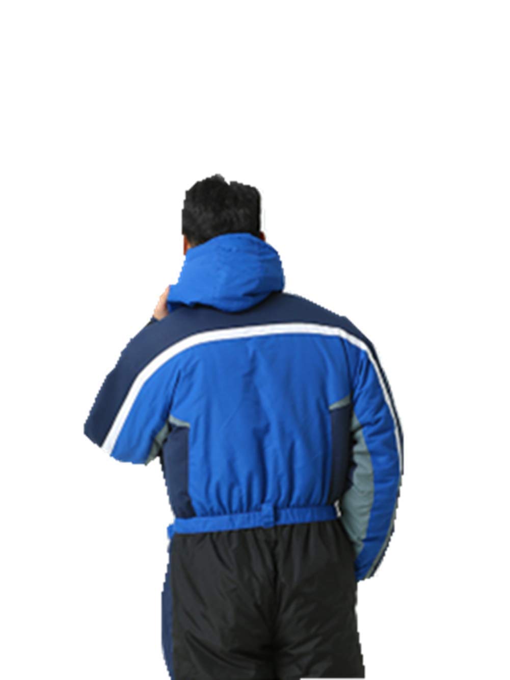 **Windproof One-Piece Snowsuit with Reflective Strips for Men & Women – Ideal for Skiing, Snowboarding & Winter Outdoor Activities**